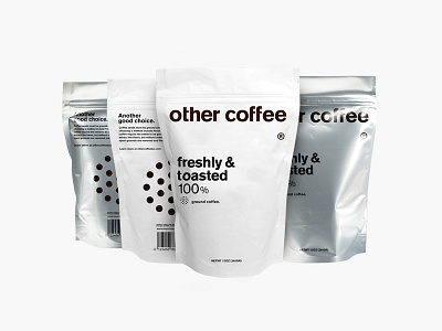 other coffee® Packaging brand branding design diseño food identity pack packaging simple swiss typography