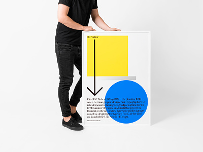 Otl Aicher artdirection color design geometric graphic minimalism poster serif type typo typography