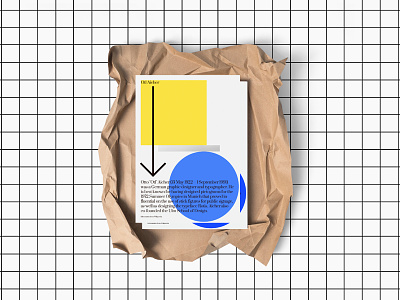 Otl Poster 💛Ⓜ️ artdirection color design geometric graphic logo minimalism poster serif type typo typography