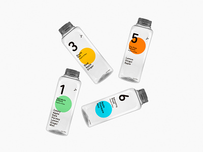 J+ Juice Packaging color design juice minimalism package packaging simple type typography