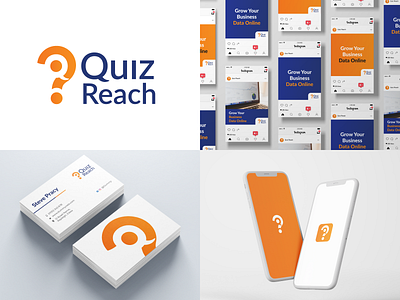 Quiz Reach Brand Identity branding branding and identity branding concept branding design identity branding logodesign