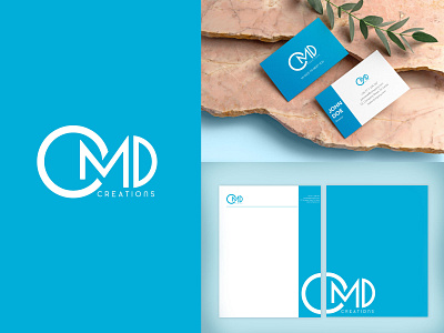 OMD Logo + Business Card + Letter Head branding branding and identity branding concept branding design flat illustration logo logodesign typography vector