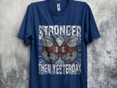 Gym T-shirt Stronger then yesterday