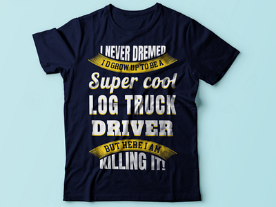 Truck driver tshirt design