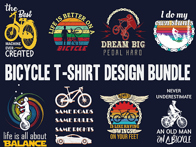Bicycle t shirt design bundle tshirt
