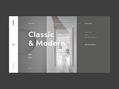 Website Design Concept - Classic & Modern Apt branding design flat minimal type typography ui ux web website