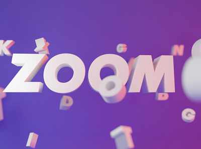 Zoom motion design nike typography