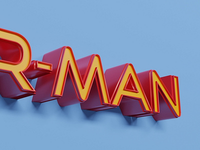 Homecoming renders 3d 3dtype design marvel spiderman typography