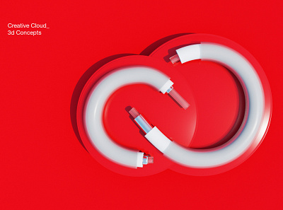 Adobe CC 3d adobe branding creative cloud design illustration logo motion design