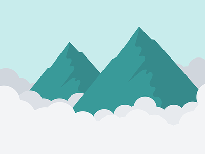 Skilljar Campaign Oct 2020 Illustration branding campaign design flat illustration illustrator mountain mountains simple vector