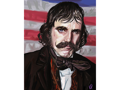 Bill the Butcher daniel day lewis digital painting gangs of new york illustration photoshop