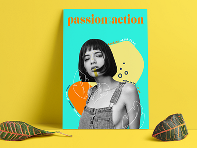 Passion into Action II collage colorful composition illustration illustrator photoshop procreate quote quote design