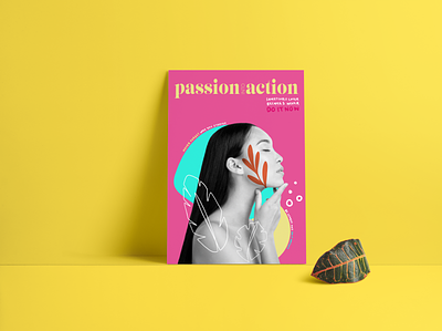 Passion into Action III collage colorful composition design illustration illustrator photoshop procreate quote quote design