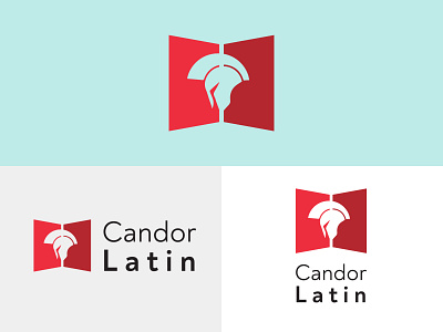 Candor Latin book brand brand identity clean design icon language logo logo design logos minimal minimalist red simple vector verstile