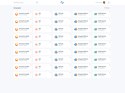 Hub Dashboard Project adobe xd