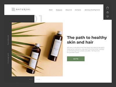 Beauty Store - Natureal beauty design minimalistic ui ux web webdesign website