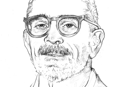 David Mamet illustration theatre