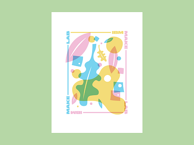 IBM Make Lab × Craft Con craft con illustration leaves make lab overlay