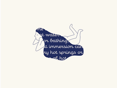 Water girl illustration logo