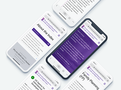 Sexual & Reproductive Health Rights Index data visulization ui ux web design