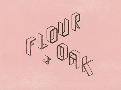 Flour & Oak branding crowncreative customtype flouroak identitydesign logo logodesign pizzalogo typography