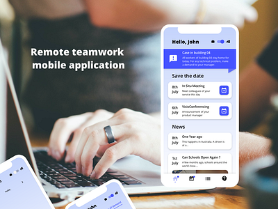 Remote teamwork mobile application