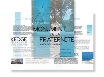 Monument of Fraternity, Marseille document flyer graphism logo