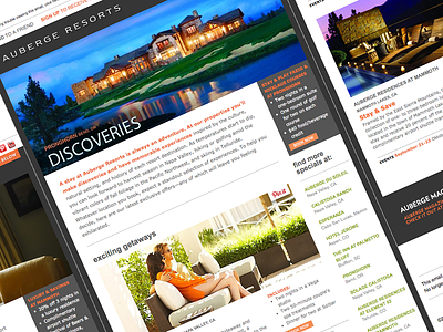 Auberge Resorts - Email auberge resorts content marketing email hospitality hotel luxury