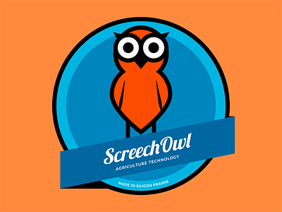 Screech Owl Logo agriculture tech branding logo screech owl silicon prairie