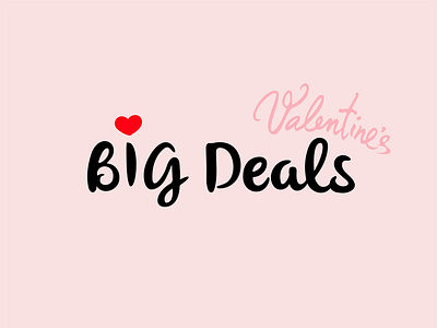 big deals LOGO, Valentine's Day，Promotion logo，Discount big sale branding buy now buying deals finance logo marketing money online shopping