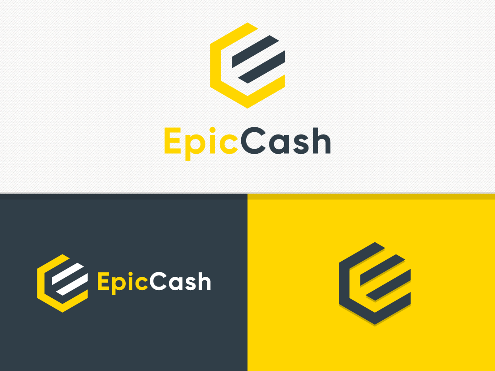 Epic Cash Logo Identity by HUEDESK STUDIO on Dribbble