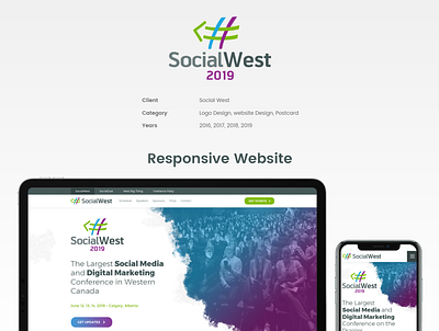 Social West 2019 Website Design huedesk landing page landing page design landing page ui web designer webdesign website design website design company website designer