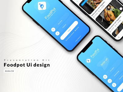 FOODPOT app application behance darkmode design dribbble exprince food freelancer graphic design hire me interface kit ui user ux web webdesgin yummy