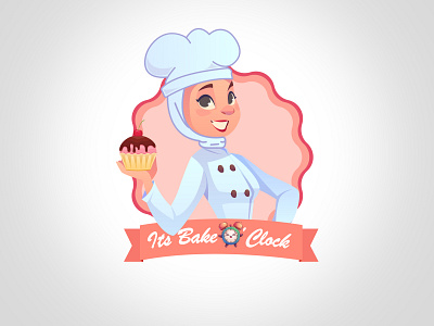 it's bake o'clock ! branding design graphic design illustration logo logo design