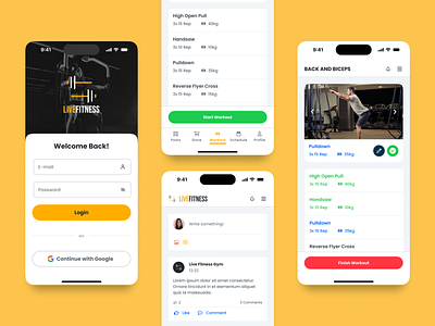 Live Fitness Gym App