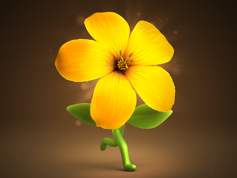 Running Flower By Flyphant On Dribbble