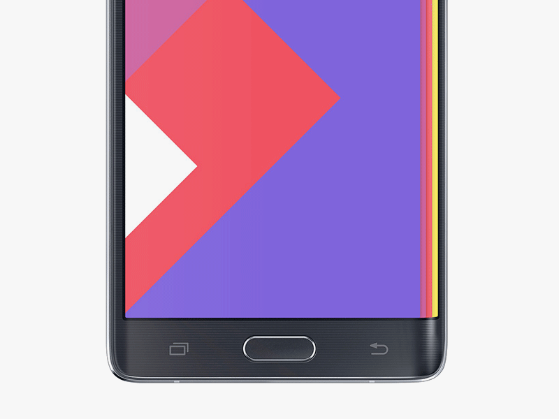 Layers on the edge android animation app concept edge layers samsung screen smartphone