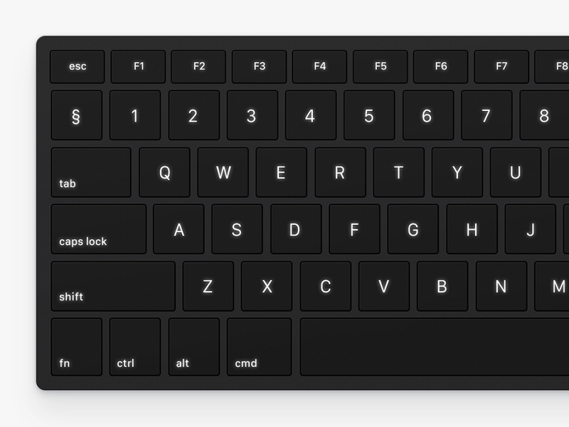 Smart keyboard animation assist concept help hotkey keyboard