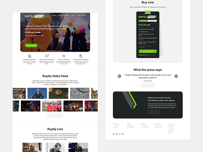 Ruptly Pass Desktop adaptive design desktop landing ruptly video website