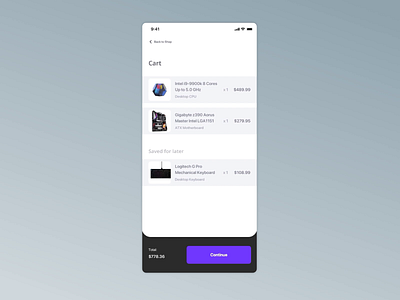 Daily UI: 002 Credit Card Checkout animation app challenge checkout clean credit card credit card checkout daily ui dailyui design ecommerce minimal mobile mobile app mobile ui shop ui ui ux