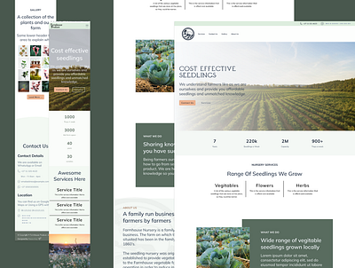 Farmhouse Produce Business Page branding design graphic design identity prismic website