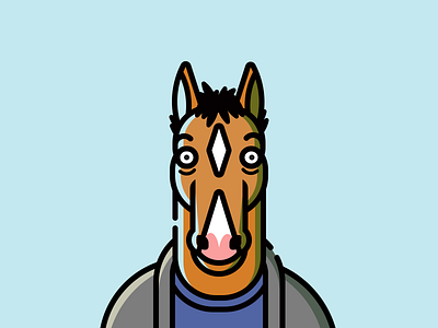 Bojack bojack character horse illustrate sad tv show