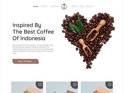Design coffee shop clean coffee e commerce e commerce website shop simple top ui uiux uix uixdesign webdesign