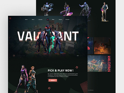 Valorant - landing page