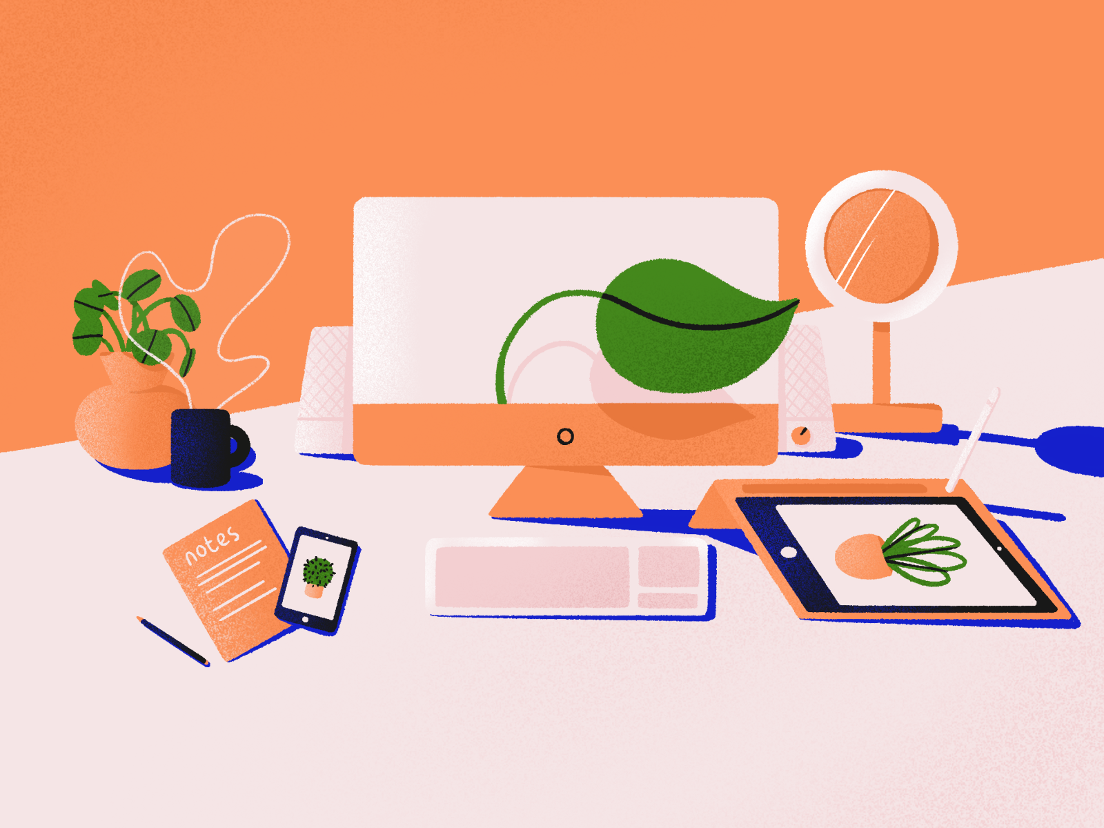 Desk by Stutpak / Andra ️ on Dribbble