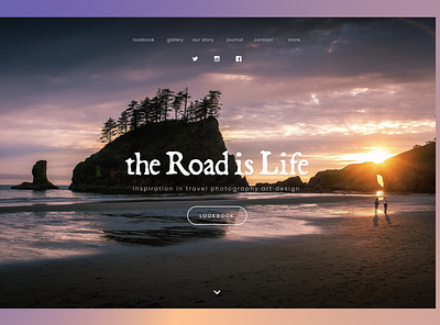 Daily UI :: 003 • Landing Page 003 daily 100 challenge daily ui landing page photography travel ui