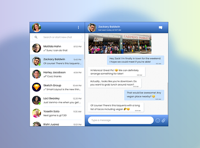 Daily UI :: 013 • Direct Messaging 013 chat window daily 100 challenge daily ui direct messaging messenger ui