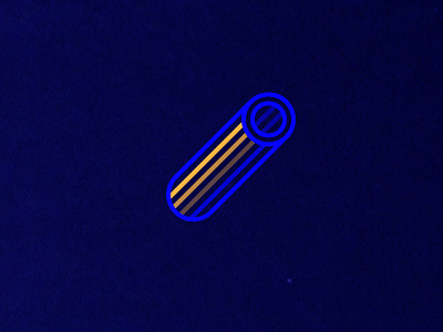 Pasta Field 1, det#1 blue geometry lines minimal oblique