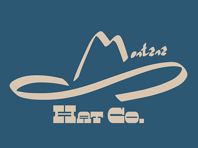 Montana Hat Co - Full Logo adobe illustrator brand branding company branding company logo company logos hat illustrator logo logo design montana