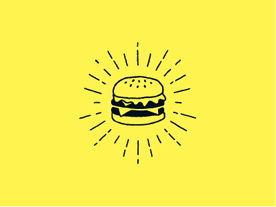 Burger Sketch for Whole Foods Market branding design drawing graphic graphic design icon illustration logo